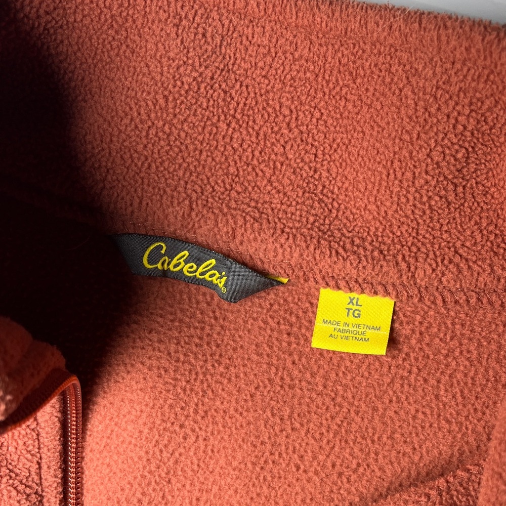 Cabela's Rust Fleece Jacket - Picture 2 of 7